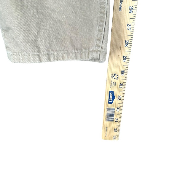 Levi’s Men’s 31x30 Jeans Taupe 505 Regular Fit Denim White Tab Preppy 2015 - Picture 11 of 13